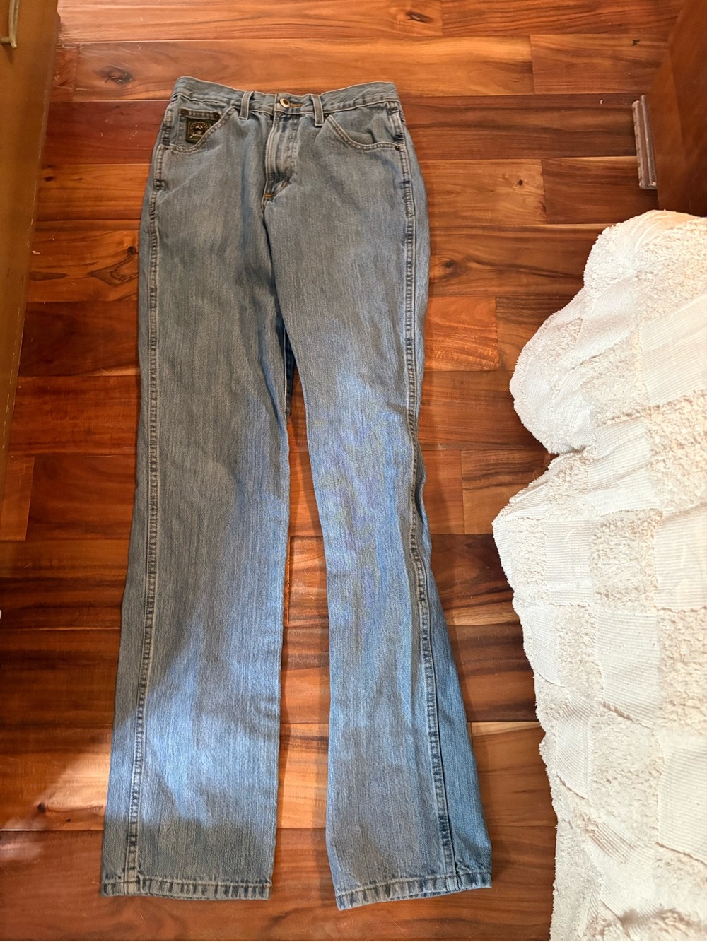 Cinch Green Label Men’s 30x38 Relaxed Tapered Western Jeans Light Wash (1494)